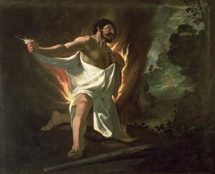 Hercules Tearing the Burning Robe