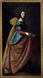 Representation of St. Elizabeth of Portugal (or St. Cassilda of Burgos)