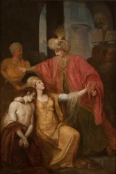 Parysatis Begging Artaxerxes for Mercy for Cyrus
