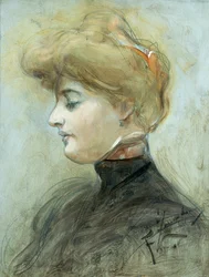Head of a Blond Woman