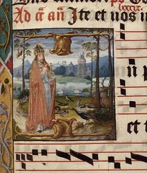 God Surrounded by Birds and Animals, Antiphon for Septuagesima (3rd Sunday before Lent), c.1490-1500
