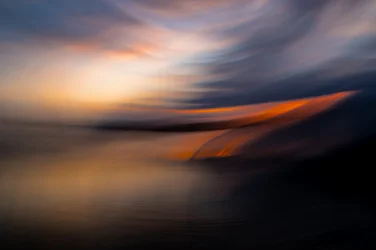 Vibrant Sunset Motion Blur