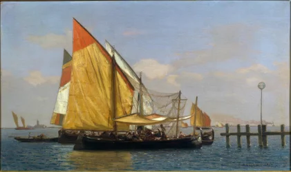 Boats and Fishermen in Venice