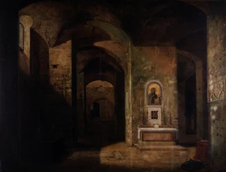 The Crypt of the Basilica of San Martino ai Monti in Rome