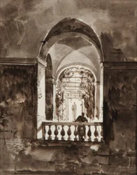 Figure on a Balcony