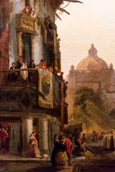 Corpus Christi Procession in Front of Seville Cathedral