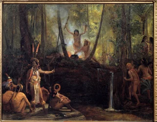 The manufacture of curare in the Brazilian forest
