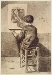 Boy Sketching