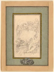 Armorial Bookplate for Crozat, Baron de Thiers
