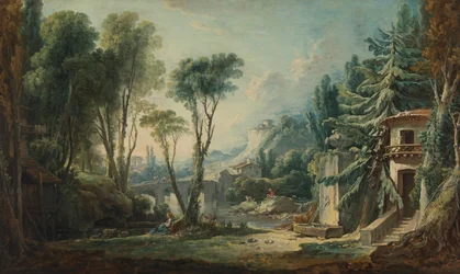 Pastoral Landscape with River