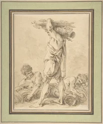 Standing Man Carrying Fasces and Arms