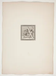 A Monogram with Putti