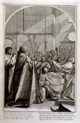Engraving by Francois Chauveau 1680 