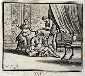 Man Between Two Ages and His Two Mistresses
