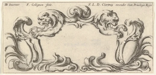 Plate 10: A Cartouche with the Heads of Two Lions in Profile