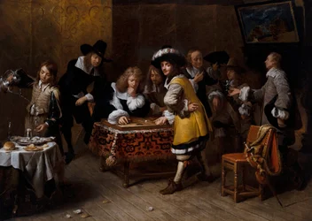 Elegant Company with Backgammon Players ("La Partie De Tric-Trac")