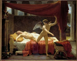 Cupid and Psyche. Painting by Edouard Picot (1786-1868) 1817