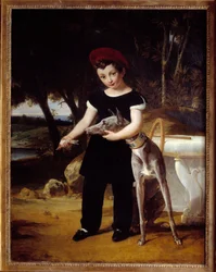 Portrait of the Duke of Bordeaux, Count of Chambord at the Chateau de Villeneuve l