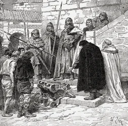 Collecting Dane Gelt, from the book The Church of England: A History for the People, published c.1910
