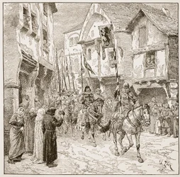 Departure of Duke Robert for the Holy Land, Illustration from 