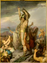 Representation of Vercingetorix (72-46 BC), Gallic Leader