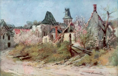 In the Village of Craonnelle, 9th May 1917, 1917, 1926