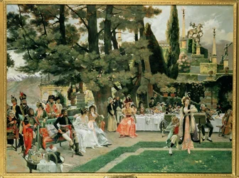 The Reception for Napoleon I on Isola Bella in the 5th Year of His Reign