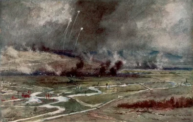 The attack on the German positions north of the Aisne, 16th April 1917