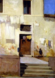A Street Scene in Rome