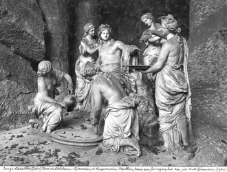 Apollo tended by the nymphs in the grove of the Baths of Apollo (1666-75)