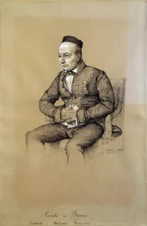 Portrait of Charles Auguste Sainte Beuve (1804-1869), French Literary Critic and Writer