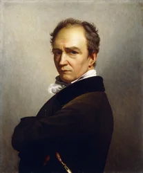 A Self-Portrait of the Artist, Half Length Wearing a Dark Brown Jacket with a Black Velvet Collar