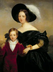 Portrait of Madame Aglae Blenart and Her Son