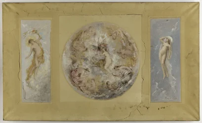 Sketch for the Town Hall of Pantin: Cupid and Psyche - Day and Night, in 1886