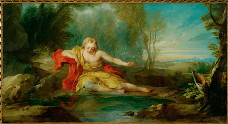 Narcissus Contemplating His Reflection