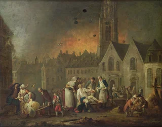 The Grand Place in Lille During the Siege of 1792
