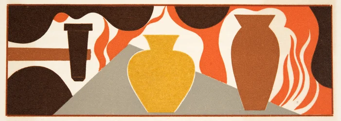 Graphic illustration from Prometheus Bound by Aeschylus, pub. 1941
