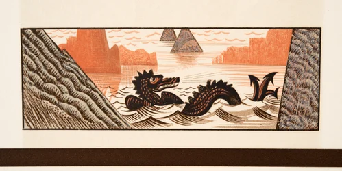 Graphic illustration from Prometheus Bound by Aeschylus, pub. 1941