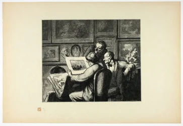 The Print Lovers, from Unique Edition of Thirty-Six Woodcuts