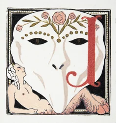 Letter J, from Personages de Comedie