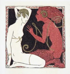 Letter N, from Personages de Comedie
