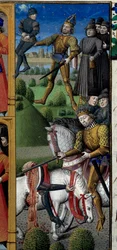 Scenes from the Life of Charlemagne: Scene of Combat, Miniature from 