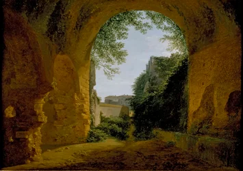 A View of a Garden, seen from within a Roman Vault