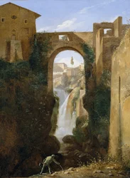 Ponte San Rocco and Waterfalls, Tivoli