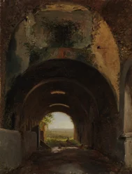 View in the Stables of the Villa of Maecenas, Tivoli