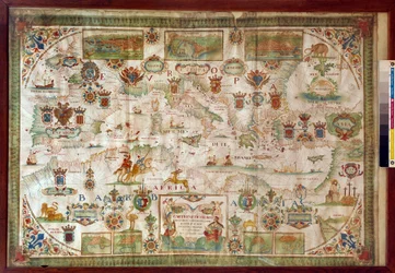 Geographic Map of the Mediterranean Sea