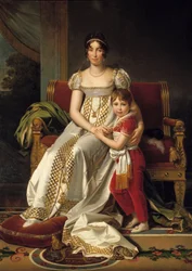 Portrait of Hortense de Beauharnais, Queen of Holland (1783-1837) and her son Napoleon Charles (1807)