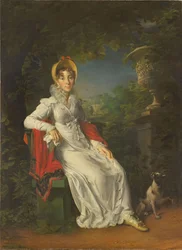 Caroline Bonaparte, Queen of Naples and Sicily, in the Bois de Boulogne