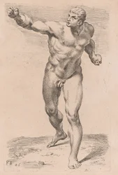 The Borghese Gladiator, front view (plate 26)
