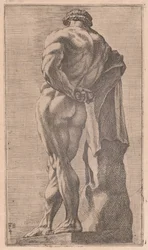 The Farnese Hercules, Seen from Behind (plate 4)